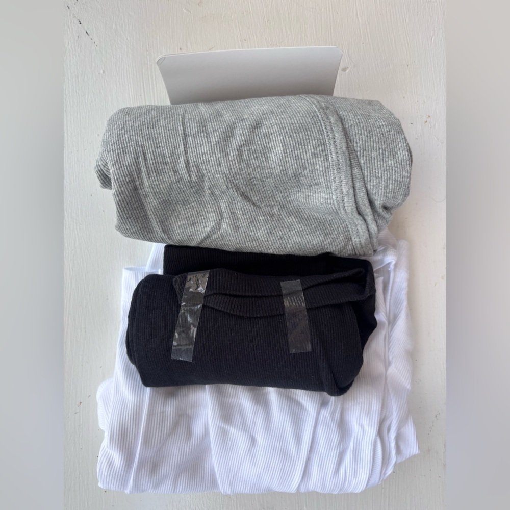 NEW Calvin Klein Black, Gray, and White Ribbed Tank Top, Classic Fit, XL